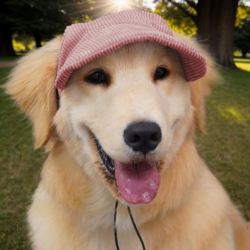 Бейсболка для собак Солнцезащитная бейсболка Регулируемый дизайн с отверстиями для ушей Пляжный козырек для занятий спортом на открытом воздухе, прогулок, походов