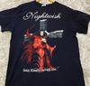 Винтажная футболка Nightwish, хлопковая, черная, мужская, S-234XL, унисекс