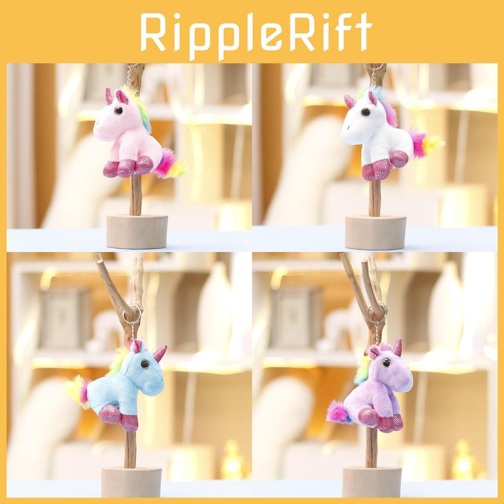 Plush Unicorn Toy With Pp Cotton Filling For Girls Gift Keychain And Bag Decor