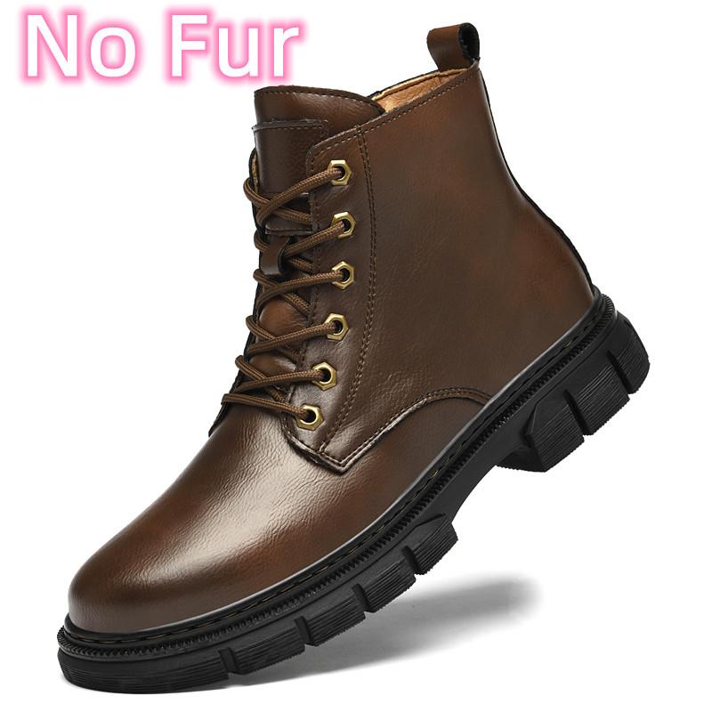 Fashion Stylish All-match  Boots for Men Outdoor Men's Shoes Winter Boots for Men 2024 Genuine Leather Men Casual High Top Shoes