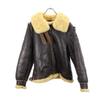 REAL McCOY B-3 Type Sheepskin Flight Jacket 40 Brown Mouton Men's Used