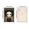 32pcs, Vintage Gothic Girl Postcards, Dolls, Birthday/anniversary Gifts, Collectible, Giftable, and Mailable