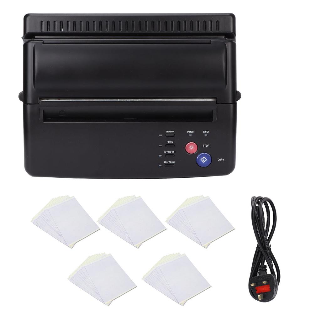 Tattoo Stencil Transfer Machine Thermal Copier with 50 Tattoo Stencil Transfer Paper for Tattoos