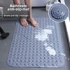 Anti-Slip Bathroom Shower Mat with Suction Cups & Massage Foot Design for Home & Hotel Use