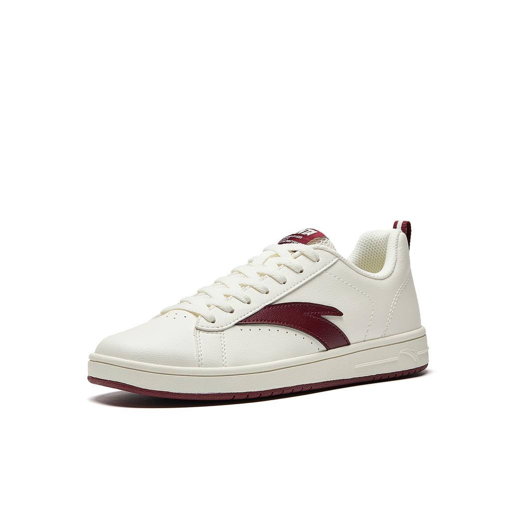 Anta Повседневные Спортивные Городские Поездки Кампус Тренд Нескользящие Износостойкие Тонкая Подошва Универсальные Кроссовки Детские Кроссовки Цвет Слоновой Кости Алый 922548010-1