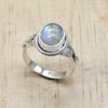 Moonstone 925 Sterling Silver Ring, Natural Gemstone Handmade Women Boho Ring