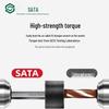 SATA 90109 Metric Extra Long Star-Shaped Ball Head Hex Key Set, 6-Pointed L-Shaped Wrench.