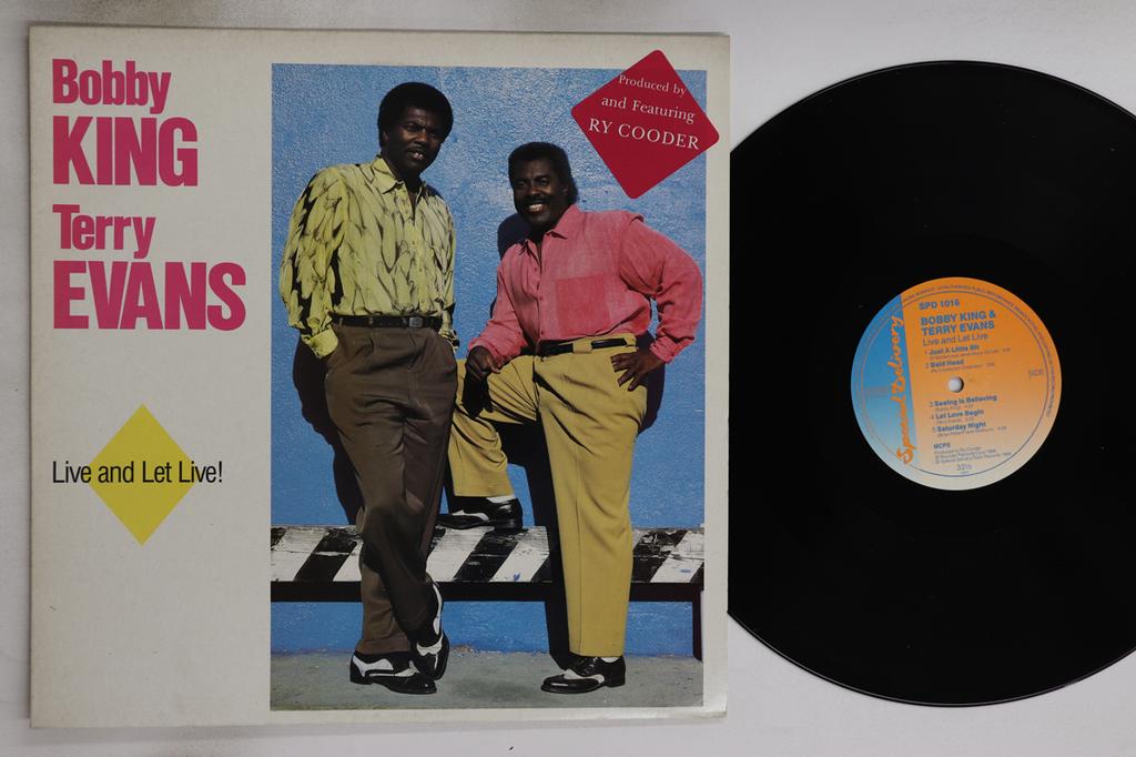 Виниловая пластинка BOBBY KING TERRY EVANS Live And Let Live SPD1016 SPECIAL DELIVER 1988 UK SoulFunk Б/у