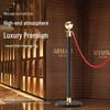 VIP Concierge Stanchion: 1m Stainless Steel Pole with Lanyard for Queuing and Welcome Barriers