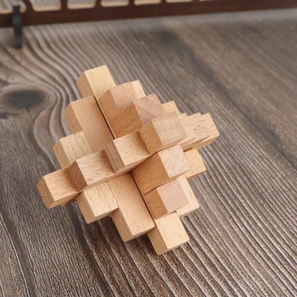 Kids' Educational Luban Lock IQ Puzzle Set: Assembly Toy for Stress Relief