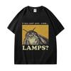 Do You Have Lights? Moth Joke T-shirt, High Street Fashion Trend, Short-sleeve T-shirt, Women's Casual Vintage T-shirt