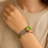 Charm Beads Braided Bracelets Colorful Bohemian Style Bangle Trendy Rainbow Stone Bracelet  Women