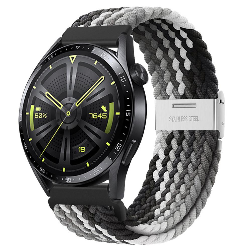 22mm 20mm Nylon Strap For Samsung Galaxy Watch 6 5 4/Gear S3 Magnetic Buckle Metal Adjustment Band For Huawei IWatch 4 GT2/3 Pro