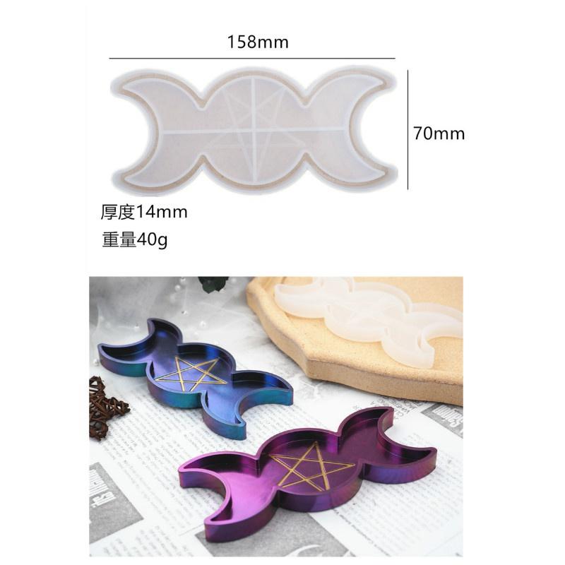 Форма из эпоксидной смолы «сделай сам», форма из кристалла «солнце, луна, фаза», силиконовая форма «луна, зеркало»