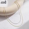 Effie Queen Elegant 925 Sterling Silver Choker Round Snake Chain Necklace Minimalism Series Fashion Accessory For Neck Gift SC86