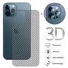 For iPhone 11 12 13 14 15 Mini Pro Max X XR XS XS Max SE 2020 6 6s 7 8 Plus Clear Carbon Fiber Back Film Sticker Lens Glass Screen Protector