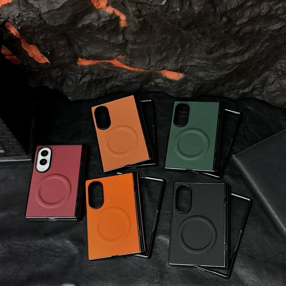 Для Samsung Galaxy Z Fold 8 Чехол Роскошный ПУ Магнитный Беспроводная Зарядка Защитный Задний Чехол-Крышка Для Z Fold 8 Ультра Чехол для Телефона