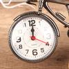 Home Garden Vintage Arabic Numeral Bicycle Shape Creative Table Alarm Clock