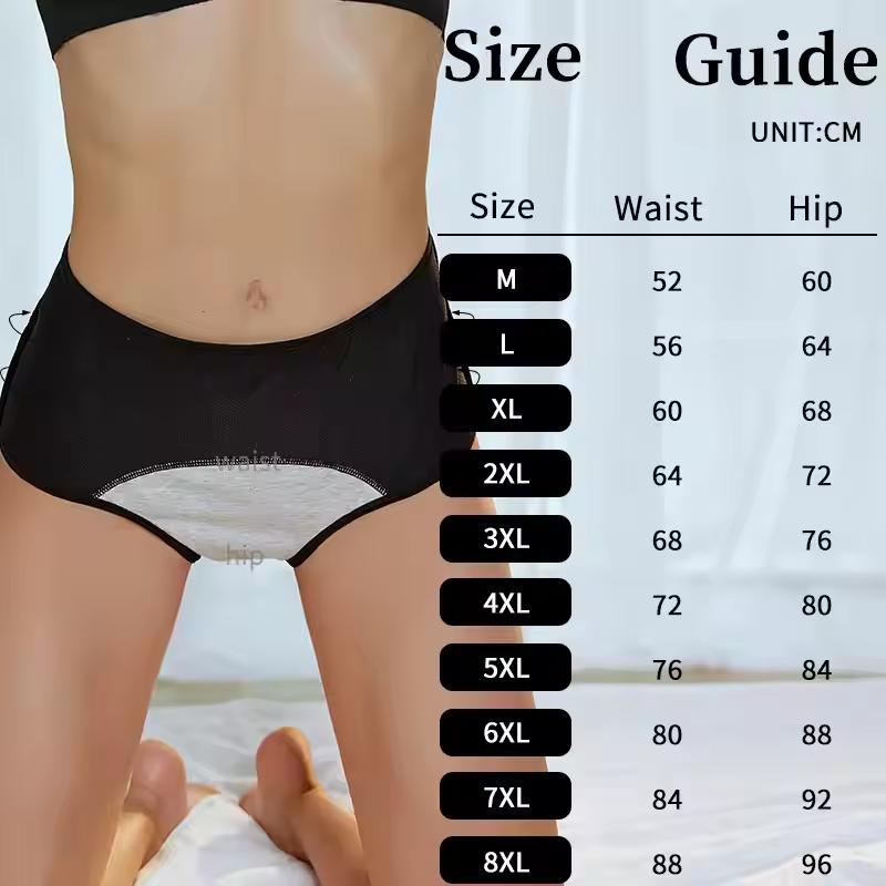 Dropshipping Classic 3Layer Leak Proof Period Underwear Breathable Reusable Menstrual Panties Briefs for Women Girls