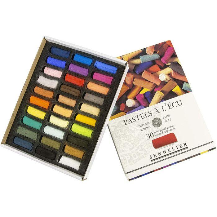 Pastels - Sennelier - Boîte de 30 - Assortiment de couleurs - Plein air - Mixte