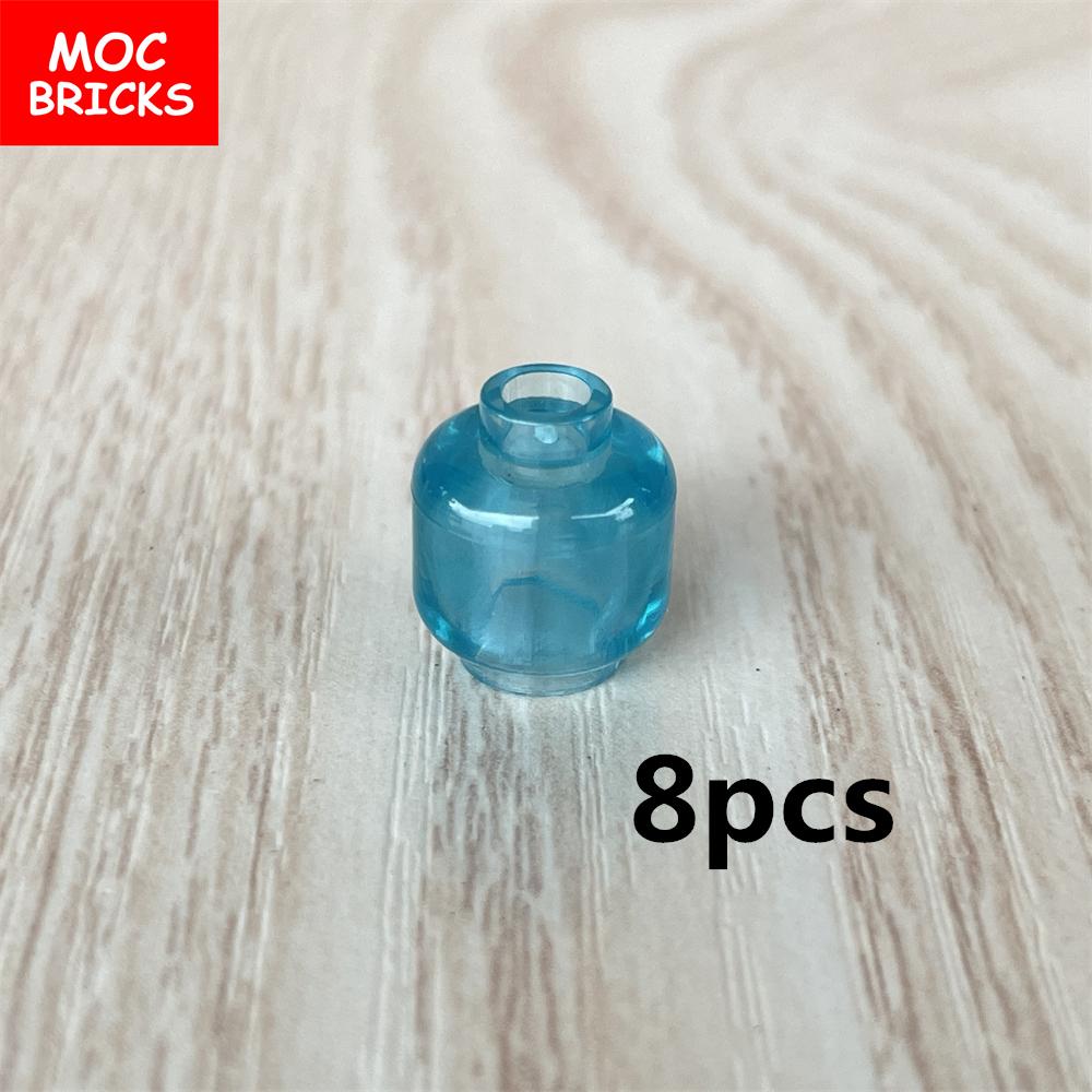 Фигурка MOC Bricks Пустая Голова Лицо Банка Бутылка Аксессуары Собранная Деталь Строительные Блоки Игрушки Для Детей