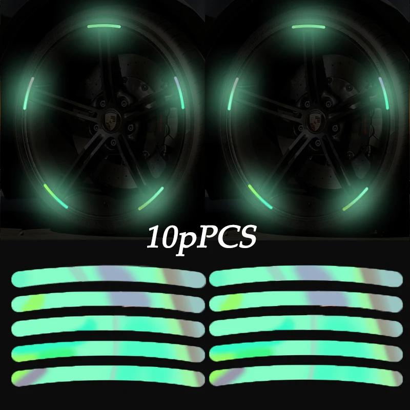 Светоотражающая наклейка на ступицу колеса автомобиля Автонаклейки для Renault Koleos Twingo Scenic Megane Fluenec Latitude Clio 1/2/3 Chrysler 10 шт.