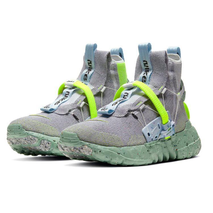 Nike Кроссовки унисекс Space Hippie 03 Healing Jade Зеленый Волк-Серый Volt CQ3989-004