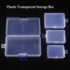 Квадратный прозрачный ящик для хранения Пластиковый кейс для мелких предметов Рыболовные инструменты Аксессуары Упаковочные коробки