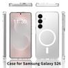 Прозрачный магнитный чехол с защитой от царапин для Samsung S26 Ultra/S25 Plus - Ударопрочный всесторонний защитный чехол A57