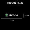 CAPR9 Car Door Handle Badge Protector Decal Wiper Sticker For Skoda Superb Octavia Rapid Kodiaq Kamiq Karoq Rapid Fabia Accessories