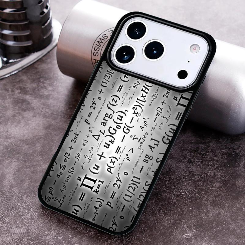 Physics Math Formula Equation soft Phone Case for iPhone 17 16 15 Pro Max Air 14 13 12 11 Plus Shockproof Capa Cover