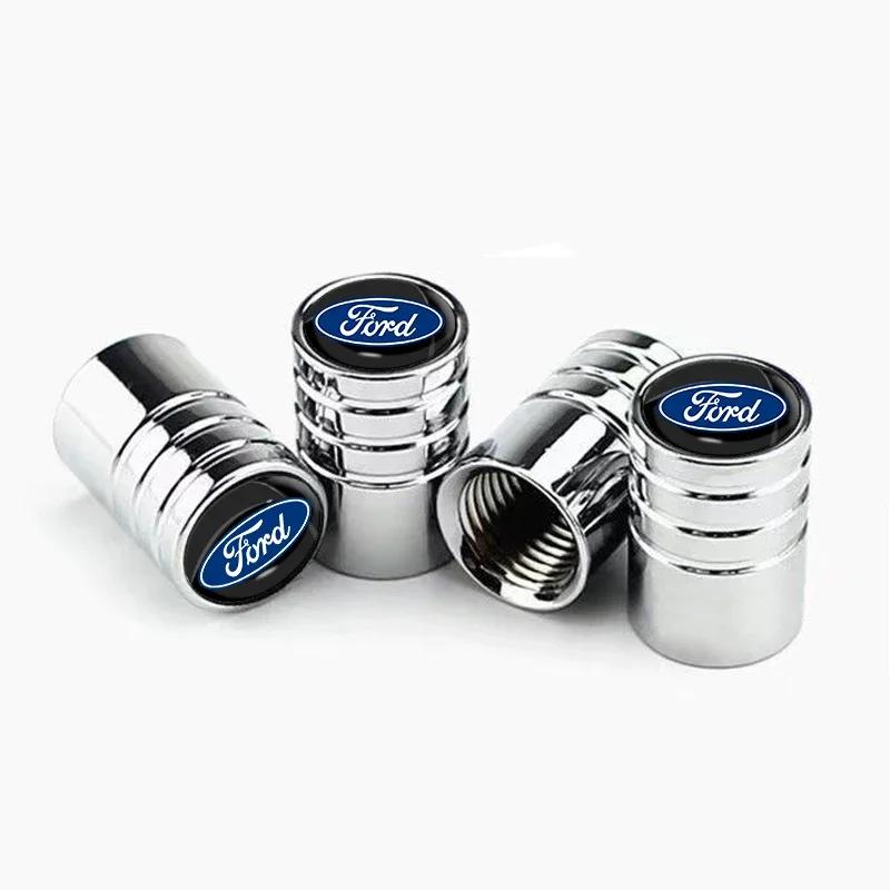 Новая наклейка на машину 2026 Новая 2025 Горячая 4 шт. Колпачки на ниппель колеса Покрышки колес Воздушный стержень шины Защитная крышка Для Ford Escape Kuga Mondeo Eco