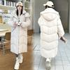 Hooded Over the Knee Long Big Quilt Cotton Clothes Women's Winter New Fashion Thickened Loose Warm Cotton Coat
