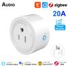 Zigbee Smart Plug 20a Us Power Strip Mini Outlet Wireless Socket With Energy Monitor Compatible With Alexa Google Home Tuya Hub