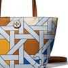 Tory Burch Плетеная сумка-тоут из нейлона с дизайном Color Block, мини-сумка-тоут для женщин, разноцветная, 176042-400