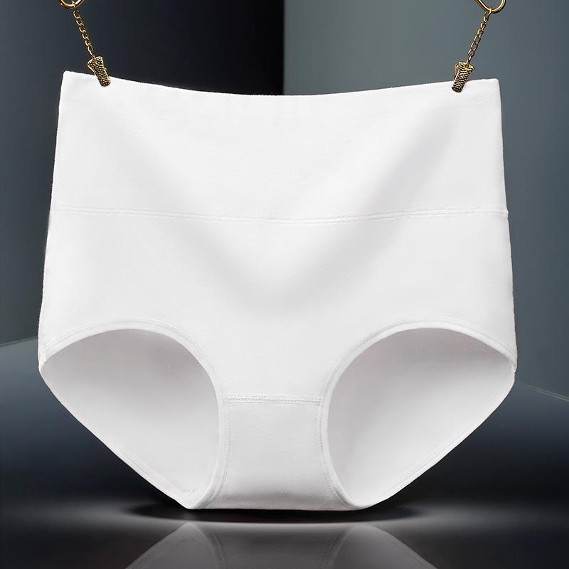Plus Size High Waist Postpartum Abdomen Control Cotton Panties for Women
