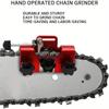 1pc Portable Hand Crank Chain Grinder Chain Clamp Sharpener Kit Household Handheld Chainsaw Knife Adjustable Grinding Tools