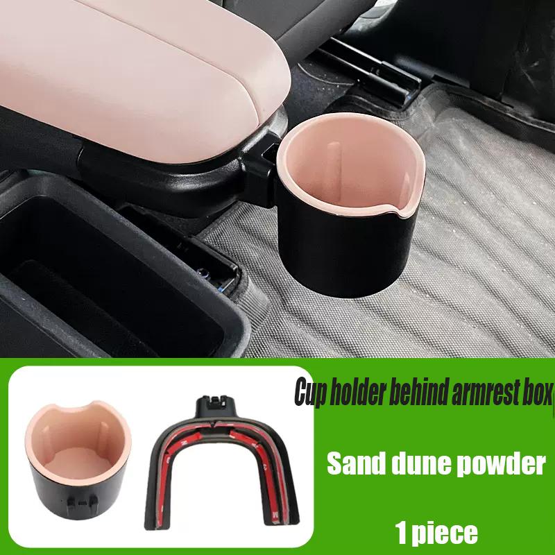 For BYD Seagull Dolphin Mini 2025 2024 Automotive Interior Cup Holder Behind Armrest Box Rear Cup Holder