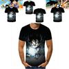 Модная мужская футболка из серии Аниме Dragon Ball с уникальной 3D-цифровой печатью для повседневной носки