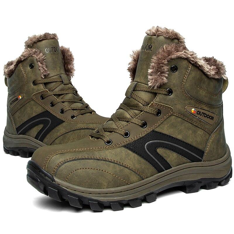Мужская уличная походная обувь для мужчин, прочная водонепроницаемая обувь для скалолазания, тактические ботинки, нескользящие горные зимние треккинговые кроссовки