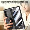 Матовый Frosted чехол для Samsung Galaxy Z Fold8 Ultra/Fold 8 Ultra/360 Вращающийся магнитный держатель Ремешок для руки Со стеклянной защитой экрана