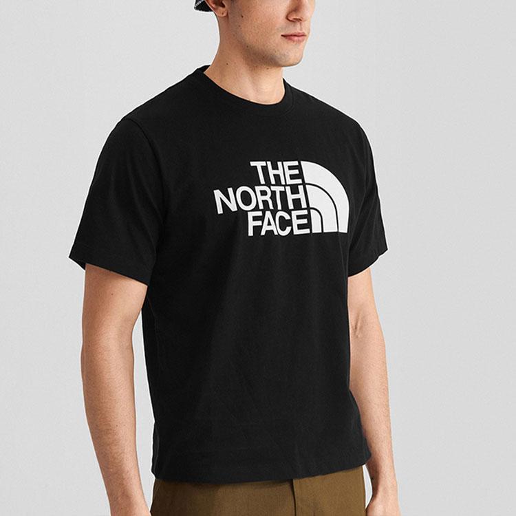 THE NORTH FACE T Shirts Men's Black Crew Neck Moderate Straight Fit NF0A4QQ7-JK3