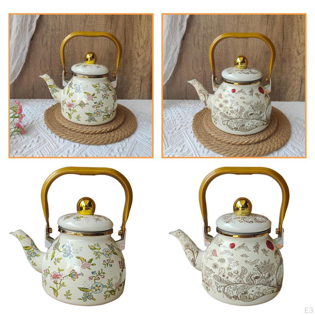 Эмалированный чайник 1,2 л, герметичный, многофункциональный кувшин для сока, чайник для воды, чайник для офиса, дома
