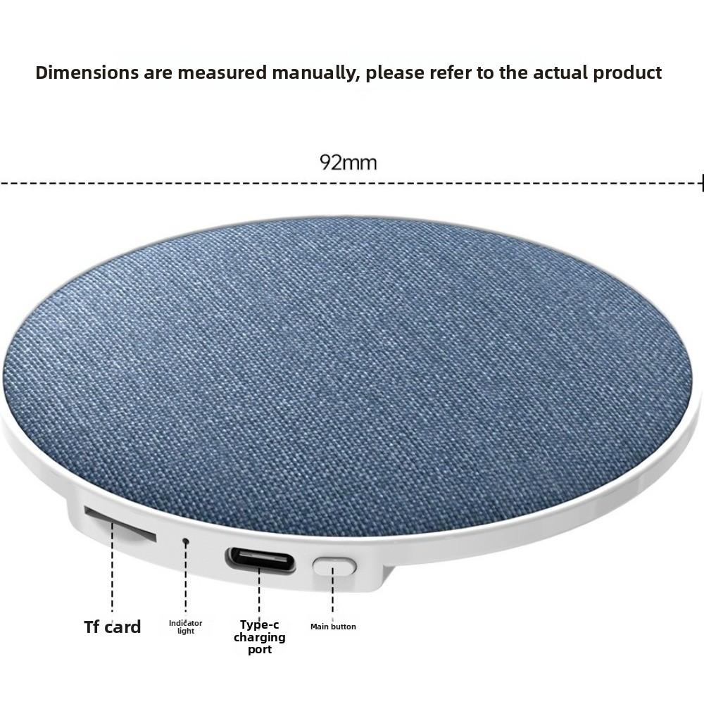 Ultra-Thin Flat Under Pillow Bluetooth Speakers Wireless Audio Player White Noise Soundbar Support TF Card