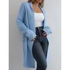 Women's Autumn and Winter Cardigan Casual Loose Lapel Long Sweater