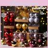Christmas Pendants Decorations Atmosphere Ball With Metallic Finish For Home Holiday Festive Atmosphere