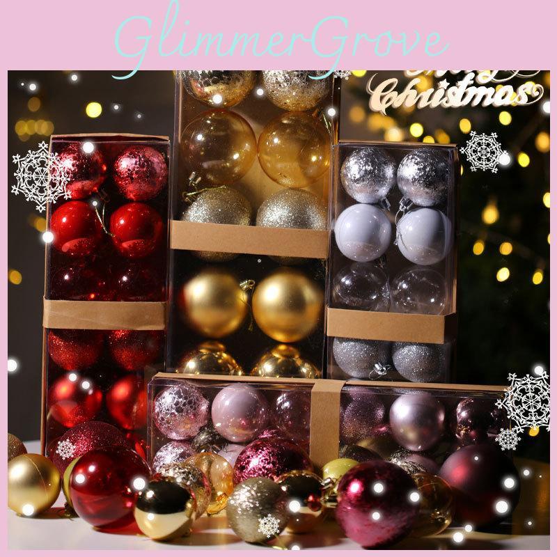 Christmas Pendants Decorations Atmosphere Ball With Metallic Finish For Home Holiday Festive Atmosphere