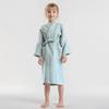 Drizzle Kids' Pure Cotton Hooded Quick-Dry Waffle Bathrobe