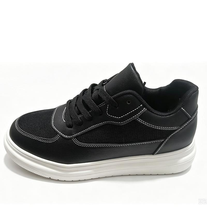 Summer New Invisible Inner Heightening Men'S Shoes Casual Transport Shoes Breathable Couple Heightening Shoes White Shoes Board Shoes