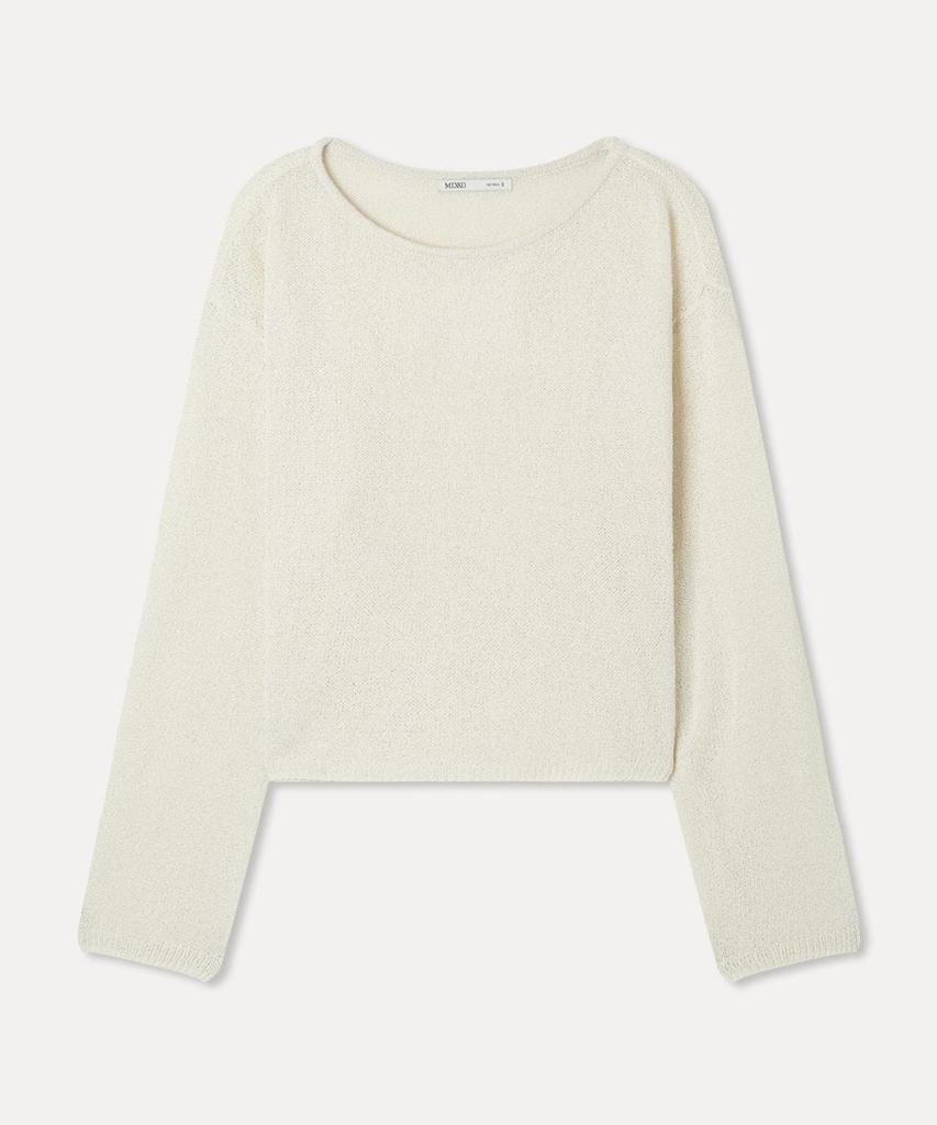 MIXXO Boat Neck Wrap Button Knit_Miwkag761T